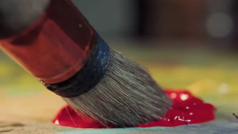 Coloring closeup red color Stock Footage 219923655