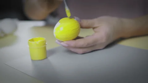 Coloring Easter Egg Panton 2021 Stock Footage 146586918