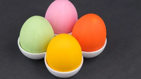 Coloring eggs colorful Stock Footage 242839829