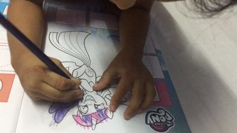 Coloring Stock Footage 106664233