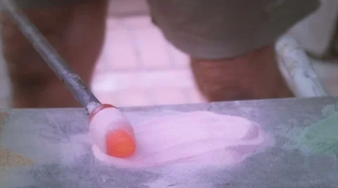 Coloring the glass Stock Footage 46202161