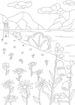 Coloring page Stock Illustration