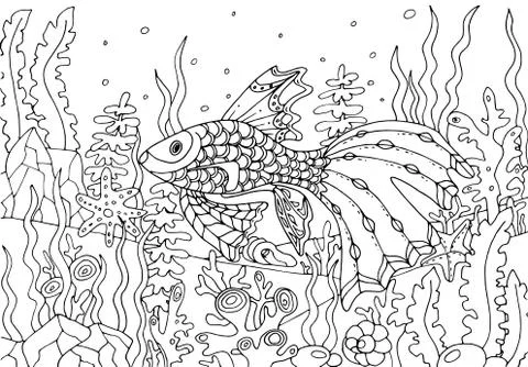Coloring page Stock Illustration