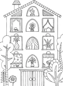 Coloring page Stock Illustration