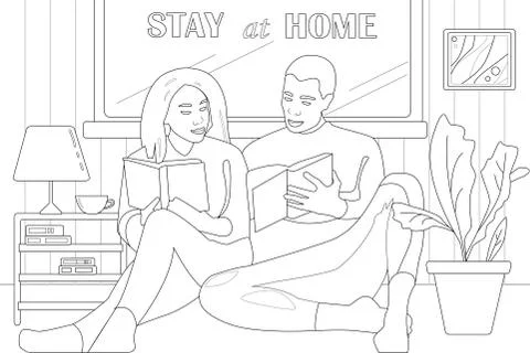 Coloring page Stock Illustration