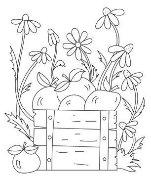 Coloring Page In Progress Stock Illustration