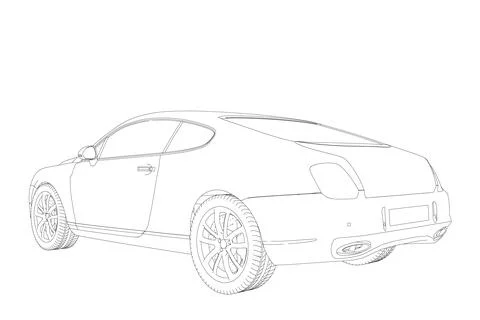 Coloring page vector line art for book and drawing. Black contour sketch Stock Illustration
