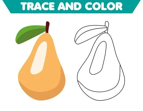 Coloring page vegetables for children, vector graphics, health for children.. Stock Illustration