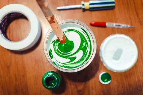 Coloring of paints Stock Photos