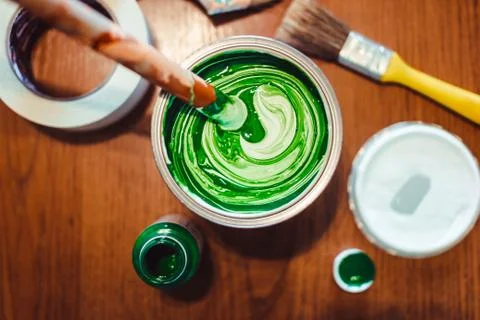 Coloring of paints Stock Photos