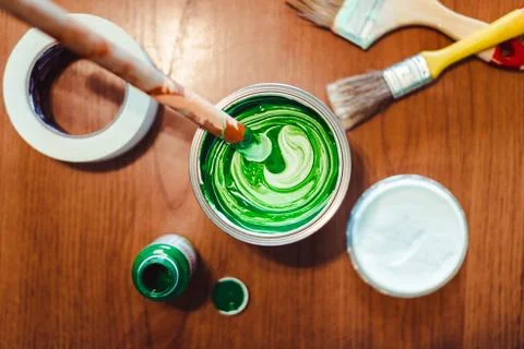Coloring of paints Stock Photos