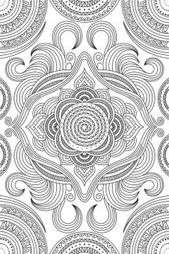 Coloring  pattern Stock Illustration