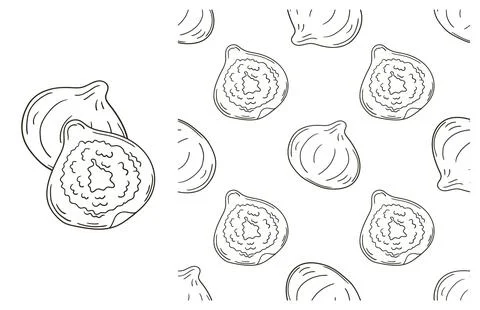 Coloring pattern for kitchen, restaurant or shop. Set in hand draw style Stock Illustration