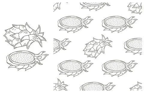 Coloring pattern for kitchen, restaurant or shop. Set in hand draw style Stock Illustration