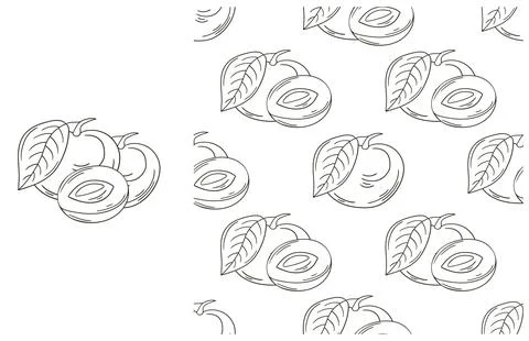 Coloring pattern for kitchen, restaurant or shop. Set in hand draw style 스톡 일러스트