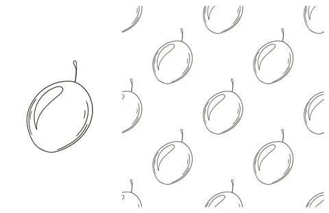 Coloring pattern for kitchen, restaurant or shop. Set in hand draw style Stock Illustration
