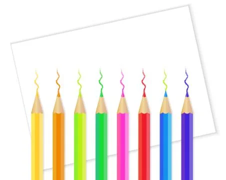 Coloring pencil Stock Illustration