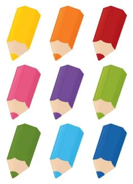 Coloring pencils Stock Illustration