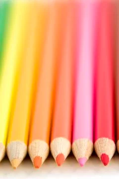 Coloring pencils Stock Photos