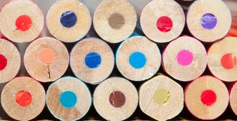 Coloring pencils Stock Photos