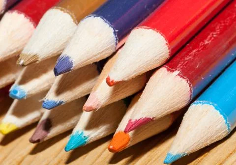 Coloring pencils Stock Photos