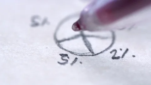 Coloring in a pie chart Video stock 73735886