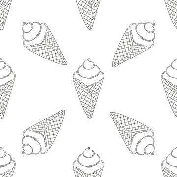 Coloring seamless pattern. Print for cloth design, textile, fabric, wallpaper Illustrazione stock