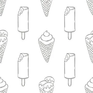 Coloring seamless pattern. Print for cloth design, textile, fabric, wallpaper Stock Illustration