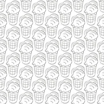 Coloring seamless pattern. Print for cloth design, textile, fabric, wallpaper Illustrazione stock