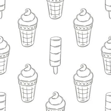 Coloring seamless pattern. Print for cloth design, textile, fabric, wallpaper Stock Illustration