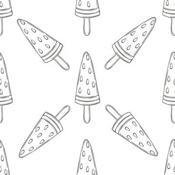 Coloring seamless pattern. Print for cloth design, textile, fabric, wallpaper Stock Illustration