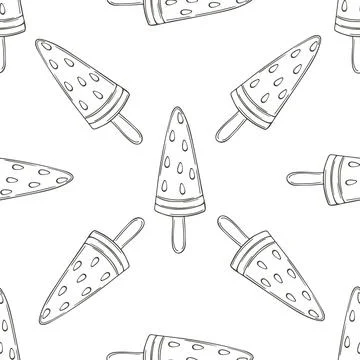 Coloring seamless pattern. Print for cloth design, textile, fabric, wallpaper Stock Illustration