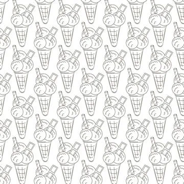 Coloring seamless pattern. Print for cloth design, textile, fabric, wallpaper Stock Illustration
