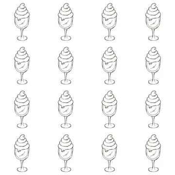 Coloring seamless pattern. Print for cloth design, textile, fabric, wallpaper Stock Illustration