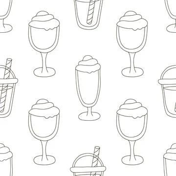 Coloring seamless pattern. Print for cloth design, textile, fabric, wallpaper イラスト素材