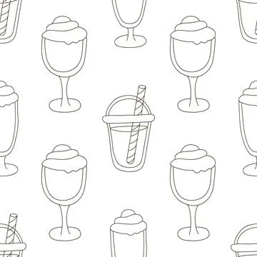 Coloring seamless pattern. Print for cloth design, textile, fabric, wallpaper 스톡 일러스트