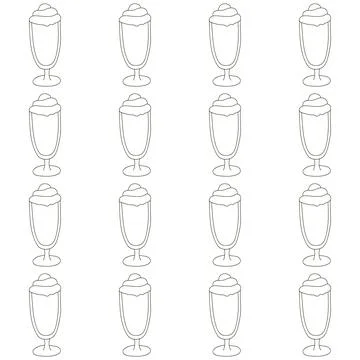 Coloring seamless pattern. Print for cloth design, textile, fabric, wallpaper Stock Illustration