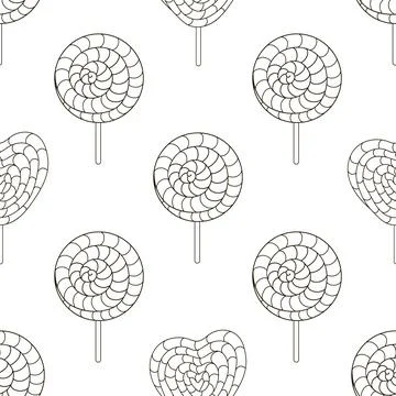Coloring seamless pattern. Print for cloth design, textile, fabric, wallpaper Stock Illustration