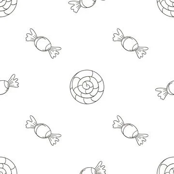 Coloring seamless pattern. Print for cloth design, textile, fabric, wallpaper Stock Illustration