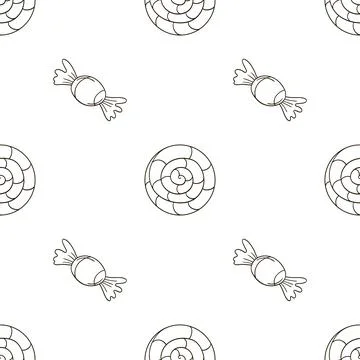 Coloring seamless pattern. Print for cloth design, textile, fabric, wallpaper Stock Illustration