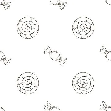 Coloring seamless pattern. Print for cloth design, textile, fabric, wallpaper Stock Illustration