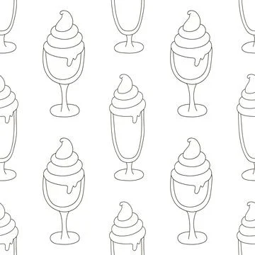 Coloring seamless pattern. Print for cloth design, textile, fabric, wallpaper Stock Illustration