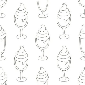 Coloring seamless pattern. Print for cloth design, textile, fabric, wallpaper Stock Illustration
