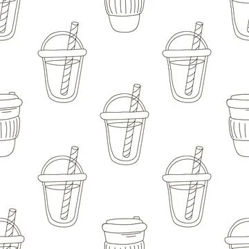 Coloring seamless pattern. Print for cloth design, textile, fabric, wallpaper Stock Illustration