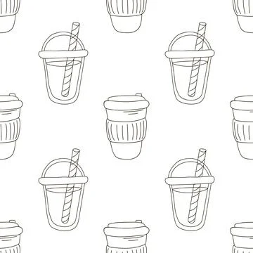 Coloring seamless pattern. Print for cloth design, textile, fabric, wallpaper Stock Illustration