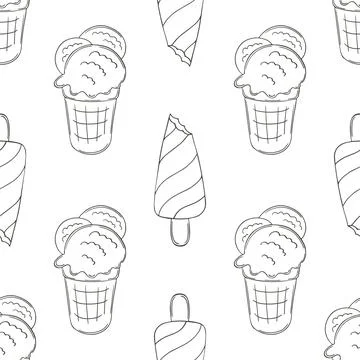 Coloring seamless pattern. Print for cloth design, textile, fabric, wallpaper Stock Illustration