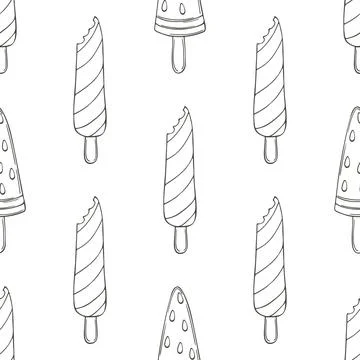 Coloring seamless pattern. Print for cloth design, textile, fabric, wallpaper Illustrazione stock