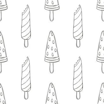 Coloring seamless pattern. Print for cloth design, textile, fabric, wallpaper 库存插图