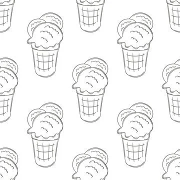 Coloring seamless pattern. Print for cloth design, textile, fabric, wallpaper Stock Illustration