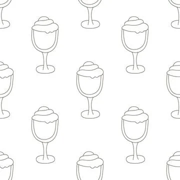Coloring seamless pattern. Print for cloth design, textile, fabric, wallpaper Stock Illustration